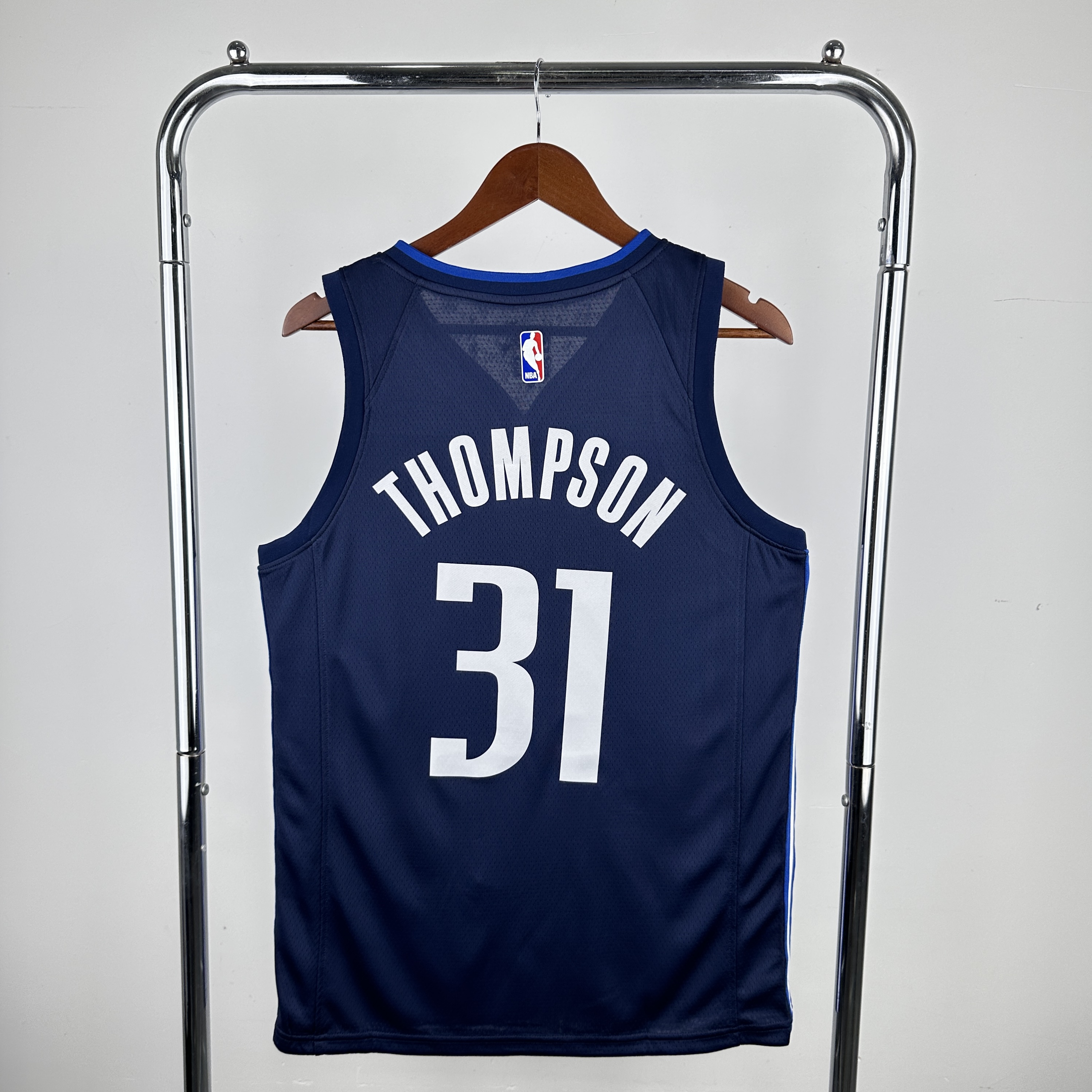 Men Dallas Mavericks #31 Thompson Blue Seasons 2024 NBA Jersey->dallas mavericks->NBA Jersey